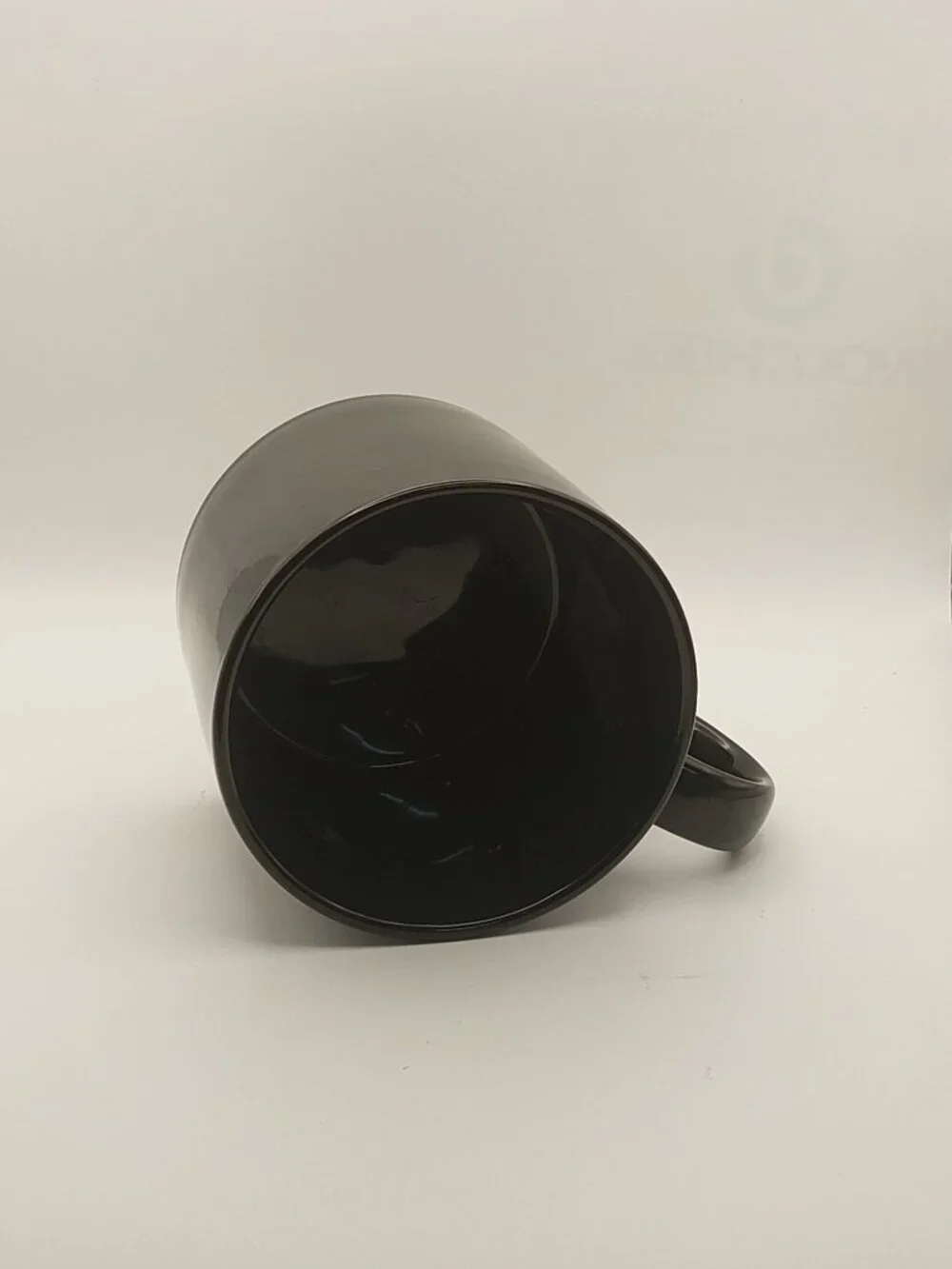 2017 Black Ceramic Starbucks 12 Oz White Logo Collectible Coffee Mug